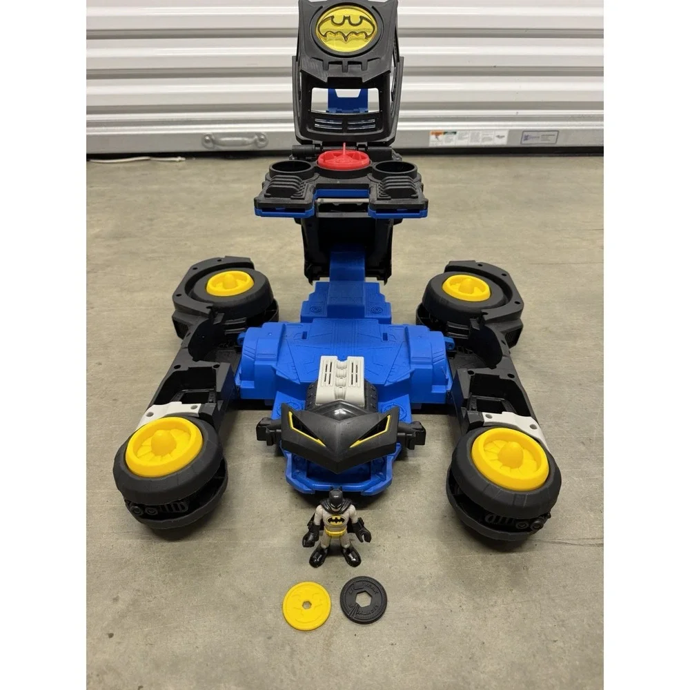 Fisher Price Imaginext DC Transforming BATMAN Batmobile R/C‎ Car - Tested Works